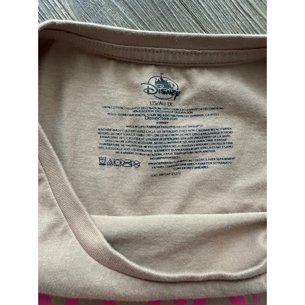 Disney Parks Park Hopper Dinner Tee Women's 1X Pink Mickey Pretzel Churro - Picture 3 of 5